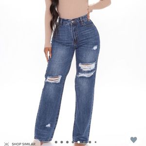 distressed boyfriend jeans